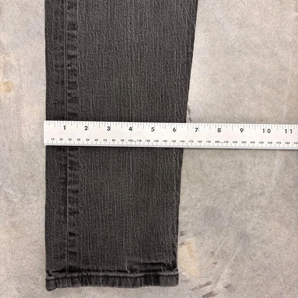 Levis 508 Black Washed Denim Jeans 29x32 Slim Tapered Grunge Y2K Mens Pants